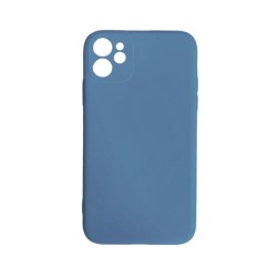 Funda de Silicona Suave para Apple iPhone 12 Azul